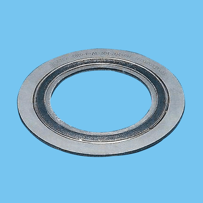 Expanded graphite filled spiral wound gasket for aluminum flanges