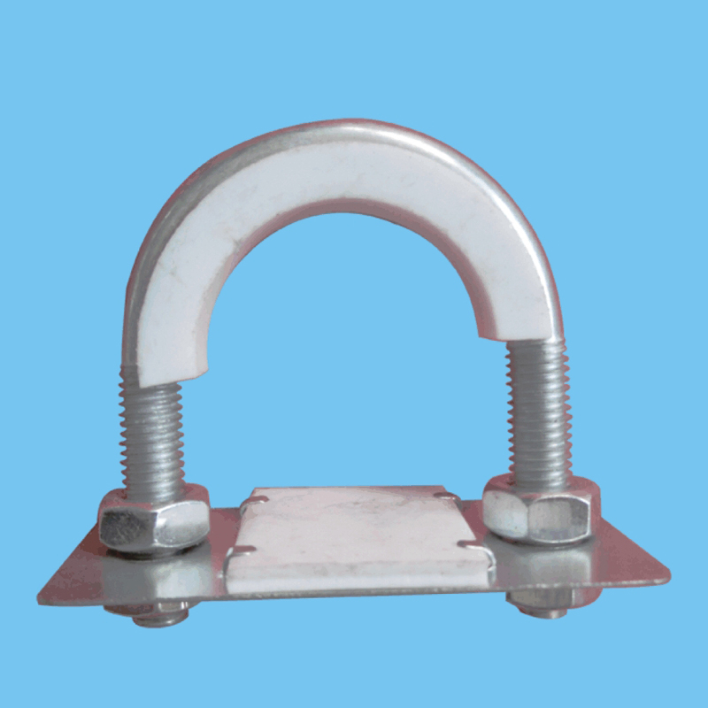 Insulated U-shaped pipe clamp